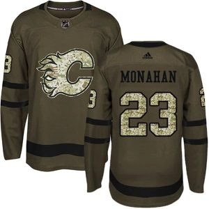 Miehille NHL Calgary Flames Pelipaita Sean Monahan #23 Camo Vihreä Authentic